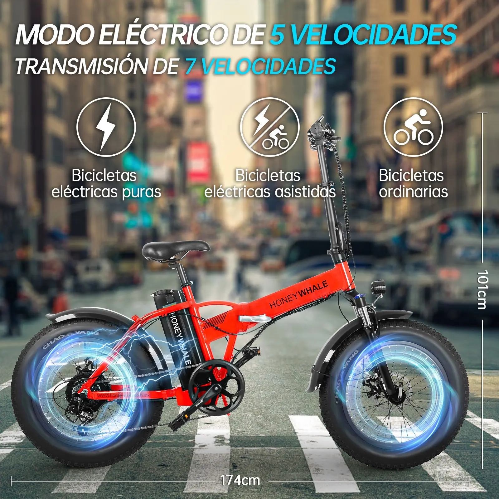 Bicicleta F6-Pro Roja - Image 2