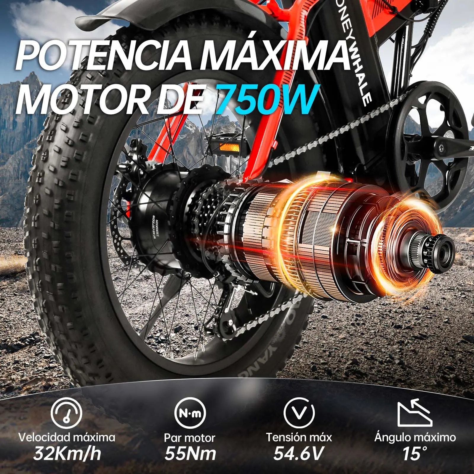 Bicicleta F6-Pro Roja - Image 5
