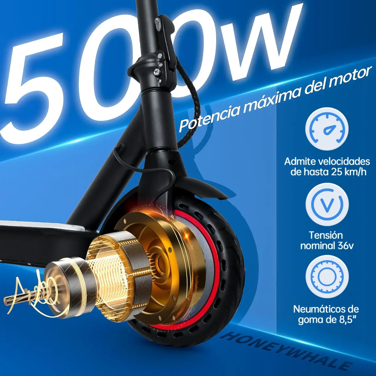 Scooter Eléctrico S2 Negro - Image 4