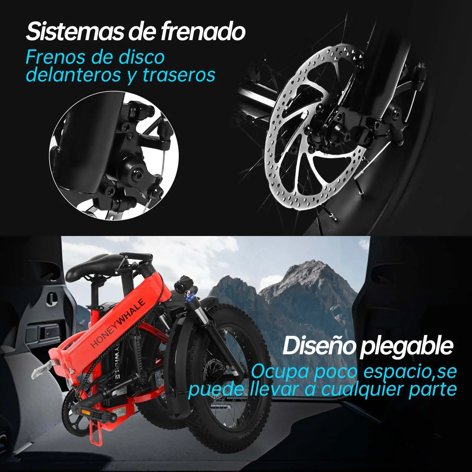 Bicicleta F6-Pro Roja - Image 6