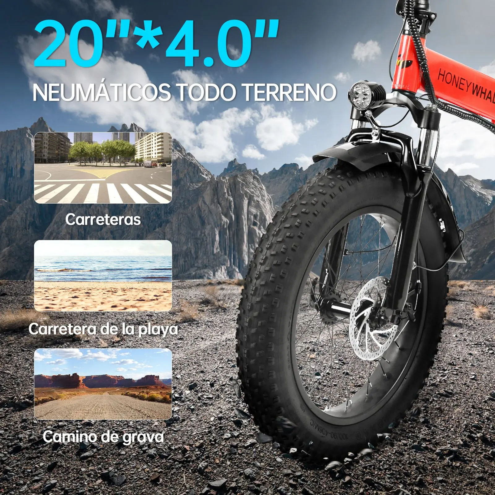 Bicicleta F6-Pro Roja - Image 4
